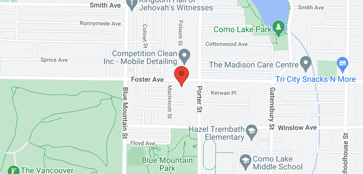 map of 1040 FOSTER AVENUE